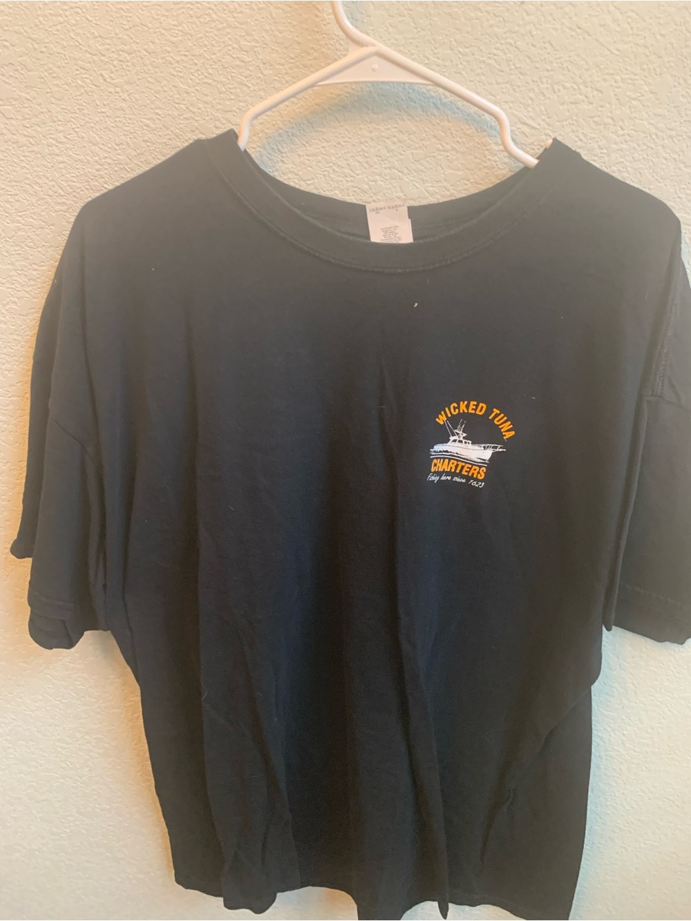 Wicked Tuna Black Short Sleeve Logo Tee